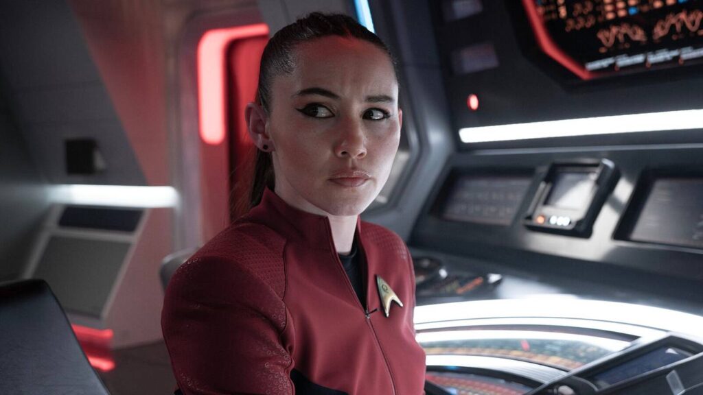 Watch Star Trek character punch a dinosaur in new SNW clip! Watch Star Trek character punch a dinosaur in new SNW clip!