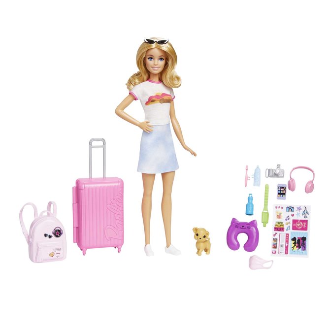 Barbie Malibu Doll Travel Set.