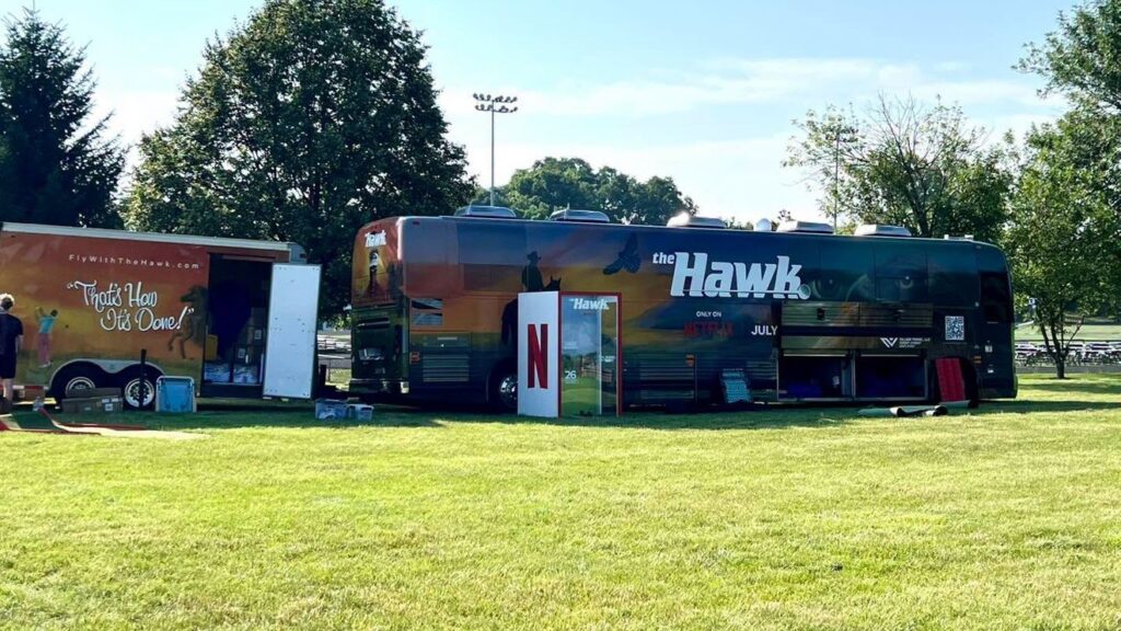 Will Ferrell Netflix comedy promo brings ‘The Hawk’ bus to Centerville Will Ferrell Netflix comedy promo brings ‘The Hawk’ bus to Centerville
