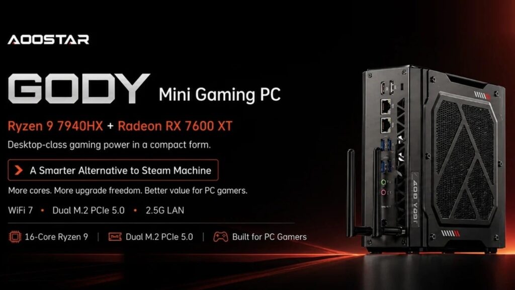 New Steam Machine rival offers a Ryzen 9 CPU and RX 7600 XT for 9, but you have to bring your own RAM