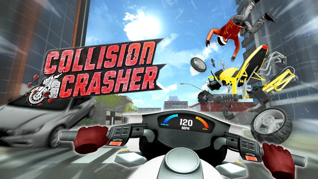 [Meta Quest] Chase down gangsters on your motorcycle! VR game ‘Collision Crasher’ now available.