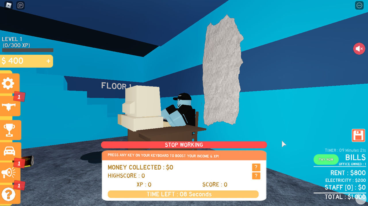 Screenshot of Online Business Simulator 2 on Roblox.