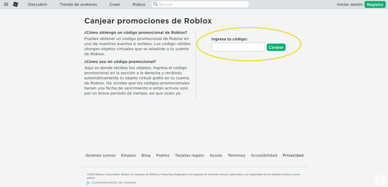 How to redeem promo codes on the Roblox website