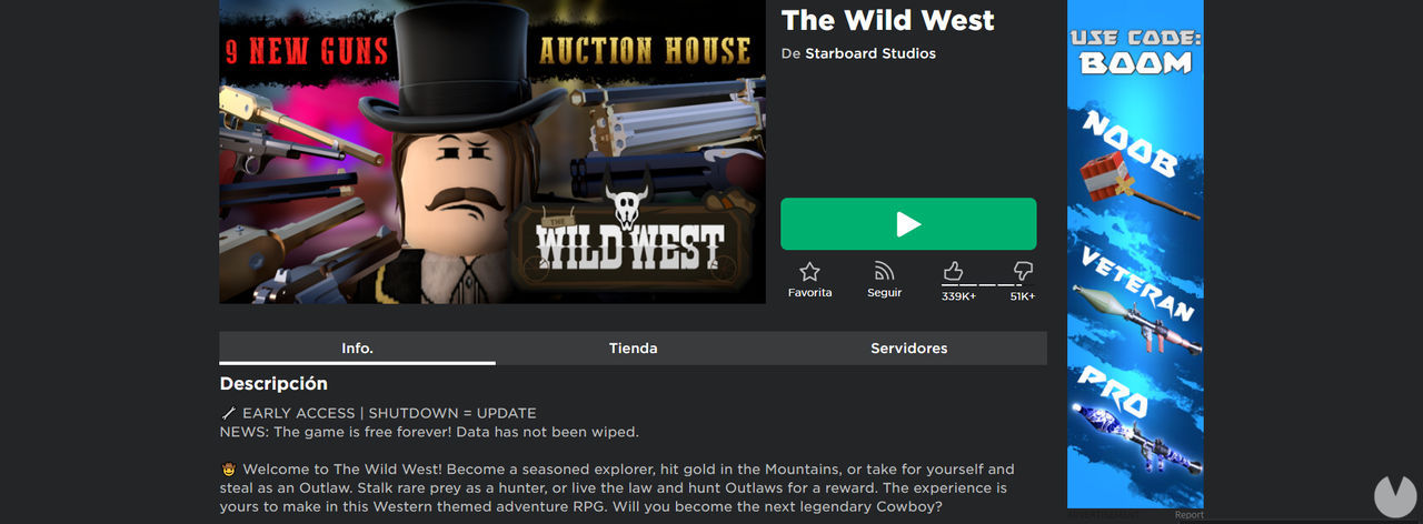 Best Roblox games: The Wild West