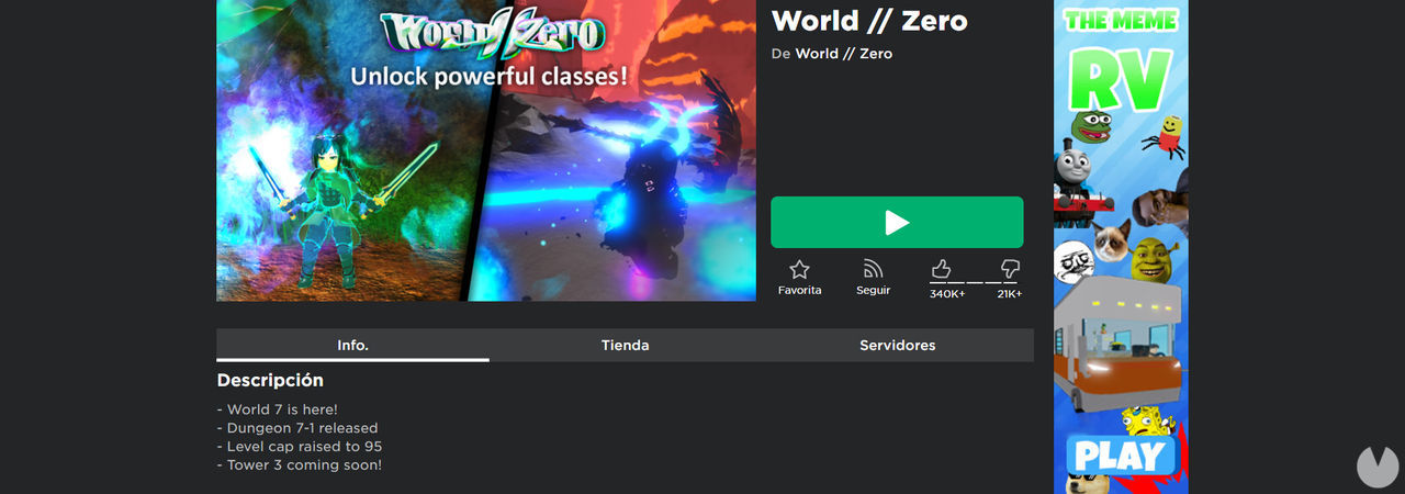 Best Roblox games: World // Zero