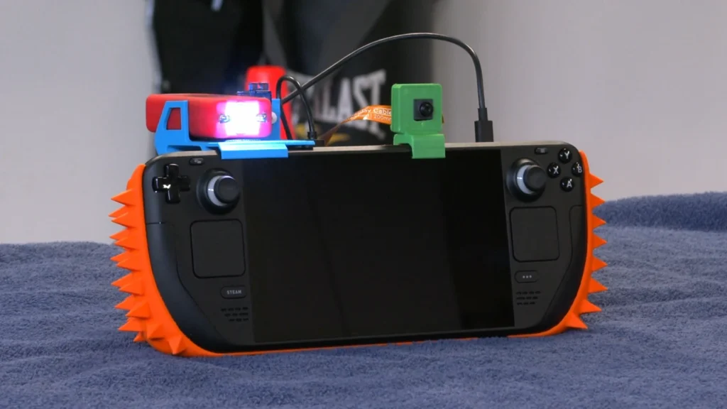 Modder rigs his Steam Deck with spikes and an automated taser to stop family members from borrowing it