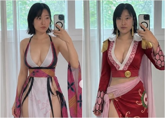 Lee Se-young wearing a cosplay outfit that sparked an exposure controversy /Photo=Lee Se-young SNS