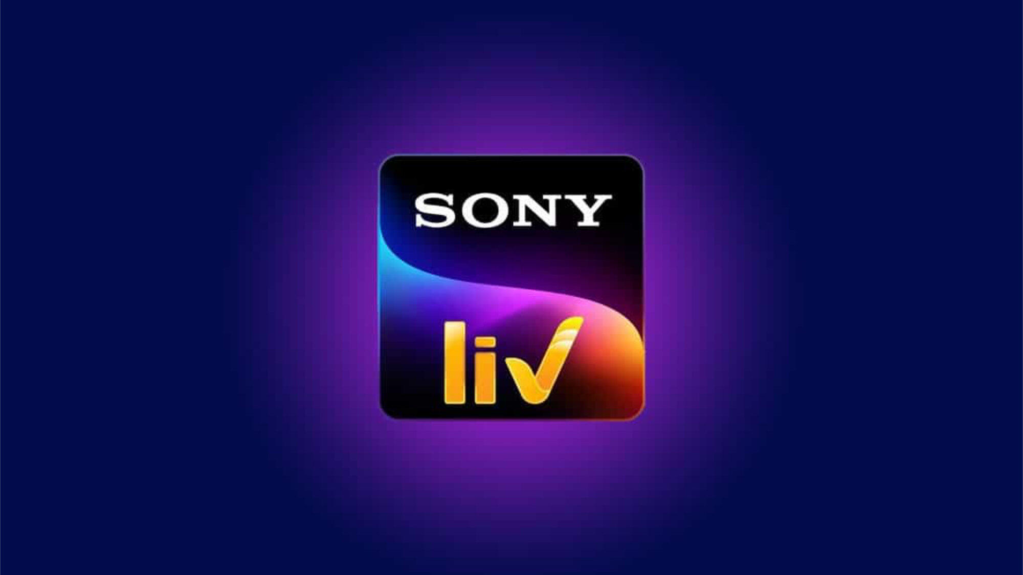 The logo for streaming service Sony Liv on a purple background.