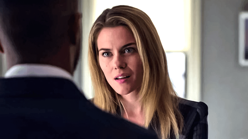 Trish Walker looking upset in Jessica Jones.