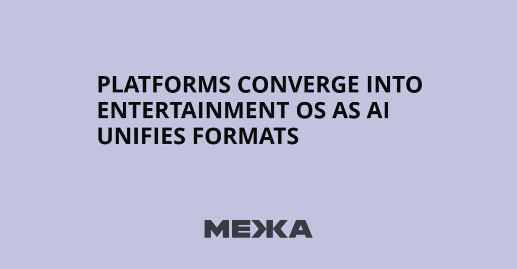 Platforms converge into entertainment OS as AI unifies formats | Ukraine news Platforms converge into entertainment OS as AI unifies formats | Ukraine news