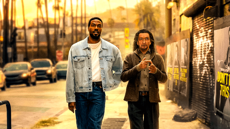 Yahya Abdul-Mateen II and Ben Kingsley in Wonder Man.