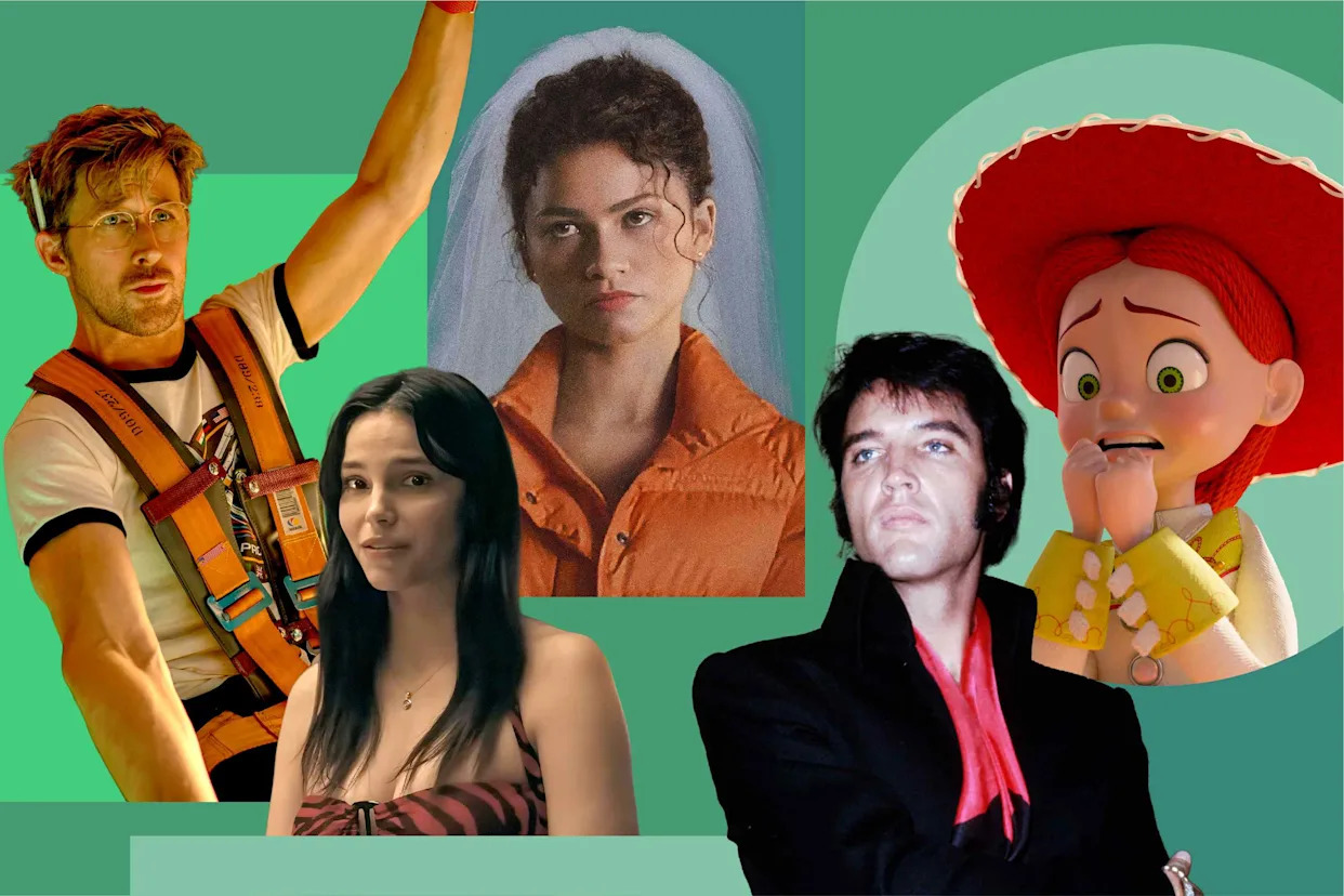 Ryan Gosling in 'Project Hail Mary'; Inde Navarrette in 'Obsession'; Zendaya in 'The Drama'; 'EPiC: Elvis Presley in Concert'; Jessie in 'Toy Story 5'Credit: Amazon MGM; Focus Features /Courtesy Everett Collection; A24; Michael Ochs Archives/Getty Images; Pixar