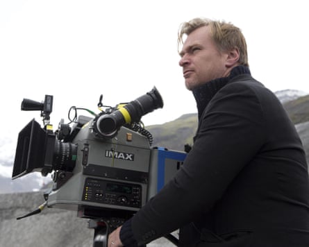 Christopher Nolan behind a camera