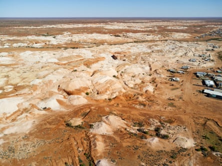 The Opal Fields from the air