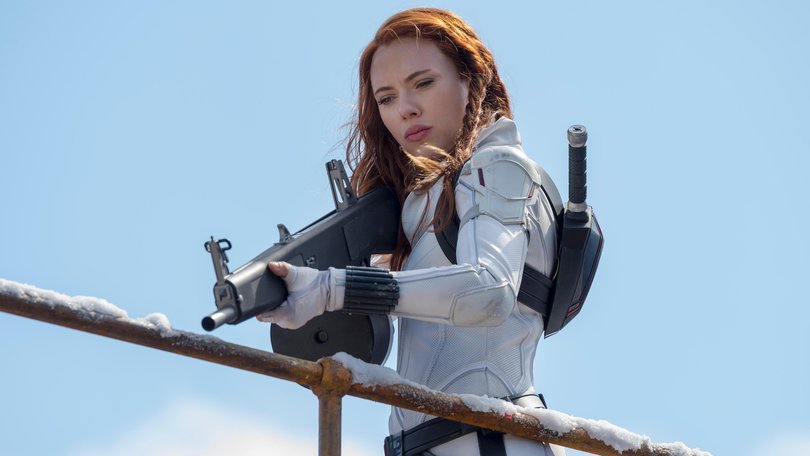 Scarlett Johansson in Marvel movie Black Widow.