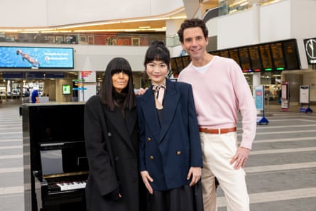 Claudia Winkleman, Tiffany Poon and Mika in The Piano.