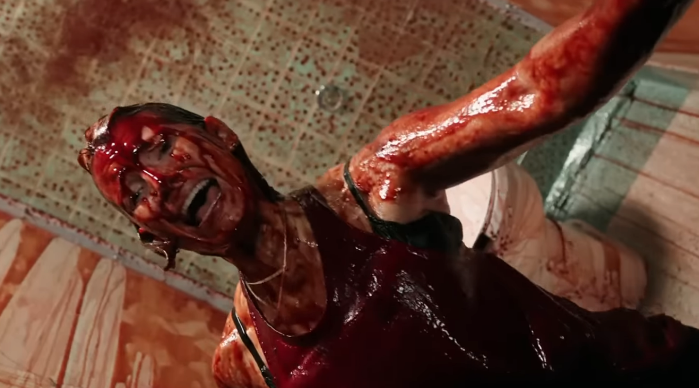 Jessica Chastain covered in blood in "It Chapter Two"