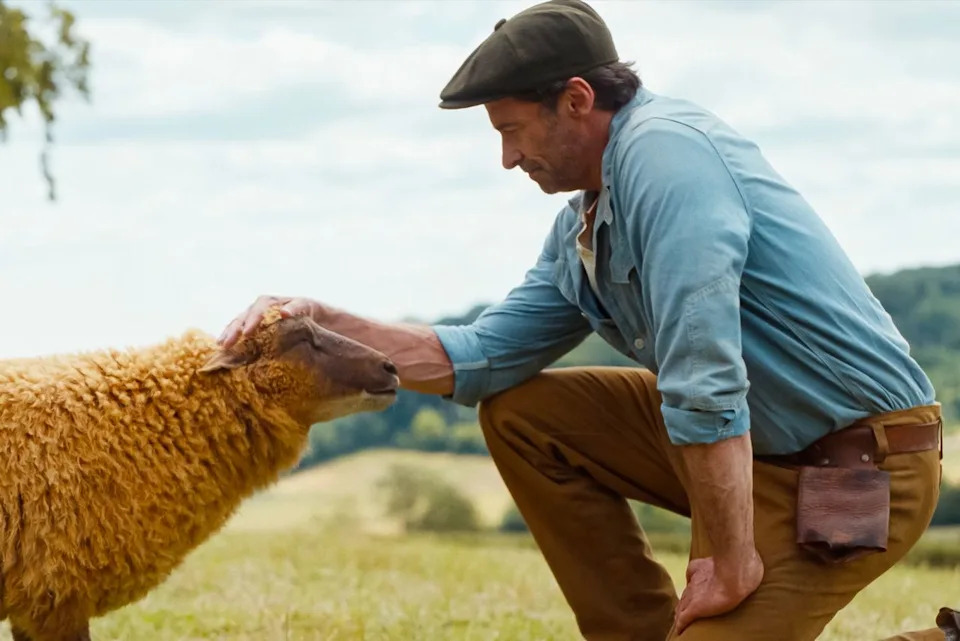 Hugh Jackman in 'The Sheep Detectives'Credit: Courtesy of Amazon MGM Studios
