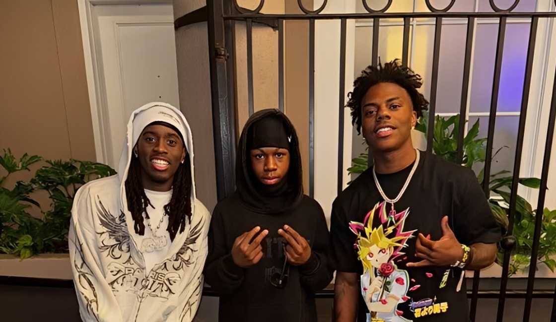 Online streamers and content creators Rakai, Kai Cenat and IShowSpeed