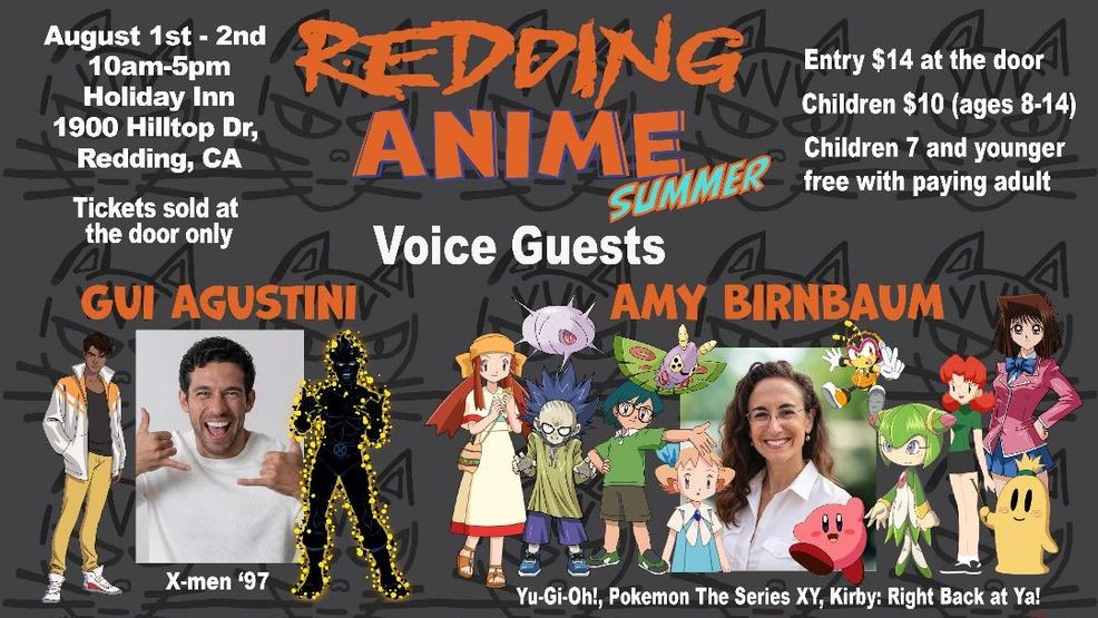 The Redding Anime convention returns August 1st at a new location, the Holiday Inn on Hilltop Drive. Provided by Redding Anime