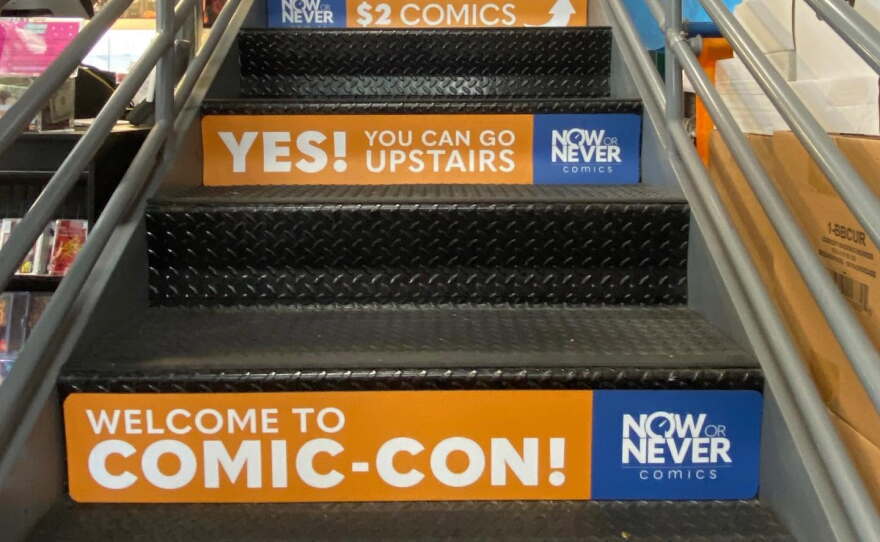 Now or Never Comics taps into the Comic-Con campus vibe. July 27, 2025