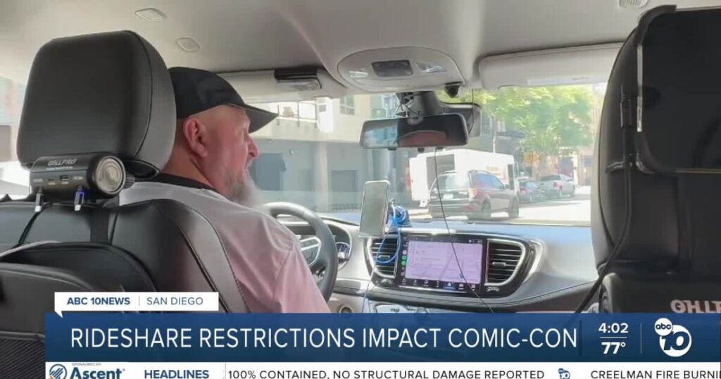 San Diego’s new rideshare pickup zones in full swing during Comic