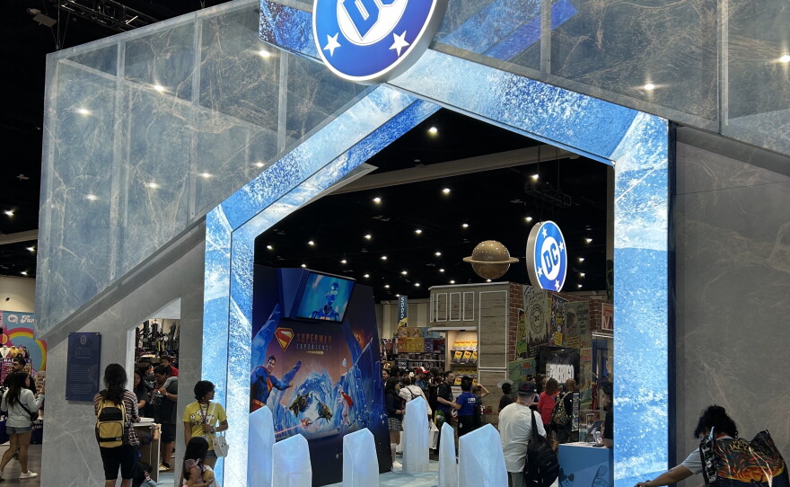 DC's booth at Comic-Con was more about its movies than its comics, reflecting the changing landscape of the comics industry. July 26, 2026