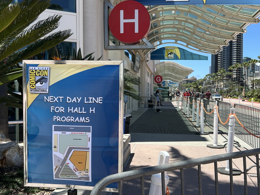 Hall H, the quiet before the storm. July 22, 2026