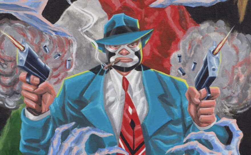 Rafael Navarro's "Sonámbulo- Mexican Stand-Off" is one of the works of art in the Comics Gallery at the Lucas Museum of Narrative Art that opens in September.