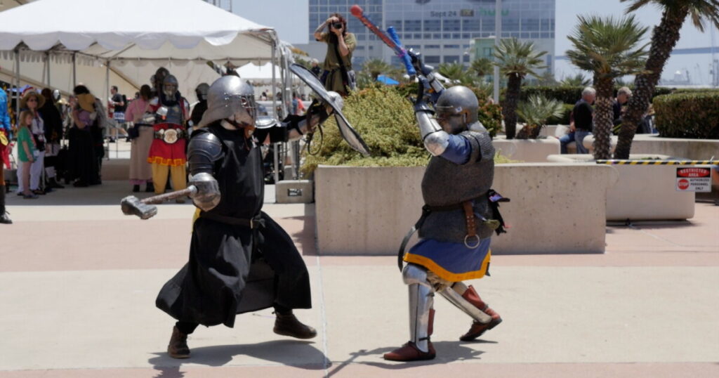 Medieval-inspired combat comes to life through the Society for Creative Anachronism at Comic
