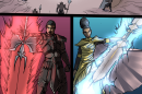 Panels from the series Black Spartans from Kansas City-based Darkmoon Comics.