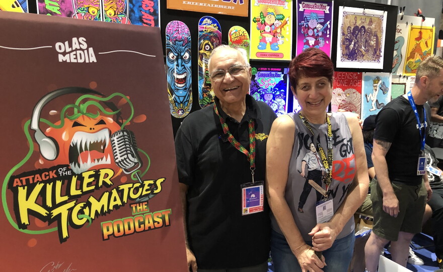 Costa Dillon, co-creator of "The Attack of the Killer Tomatoes," and KPBS arts reporter Beth Accomando (who served as an editor on three sequels) will be on a panel about San Diego on Screen. Dillon will also be on a panel dedicated to the new Killer Tomato sequel, "Organic Intelligence" on Friday. July 25, 2024