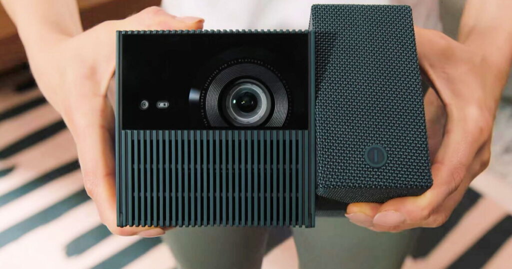Rotating Playcube projector is becoming an AI entertainment hub