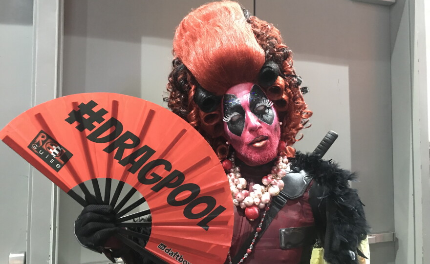 David Schoelen in his cosplay persona of Dragpool.