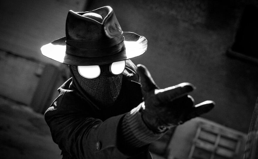 Nicolas Cage as Spider-Man Noir in "Spider-Noir,."