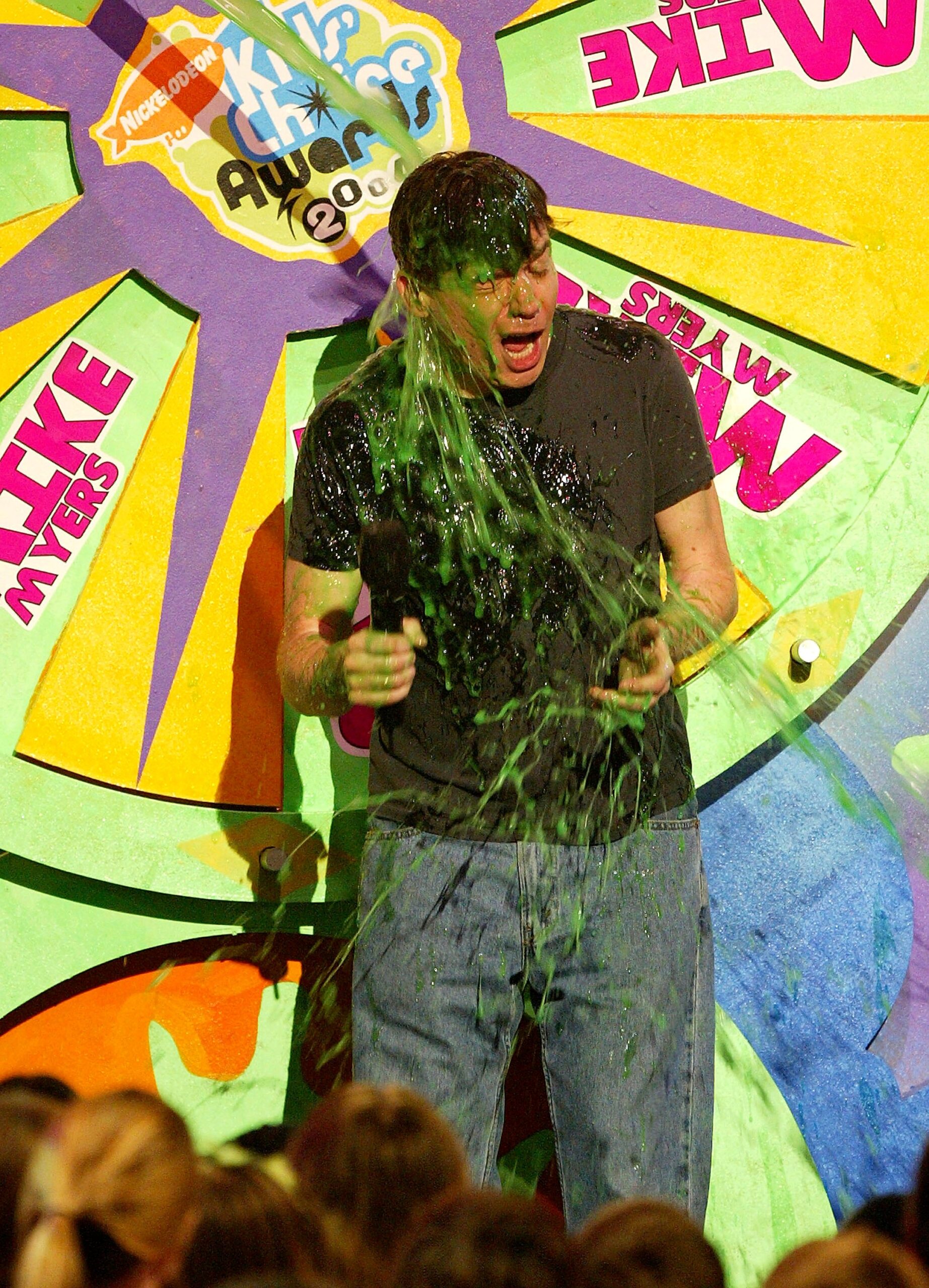 Mike Myers getting slimed at the 17th annual Kids' Choice Awards