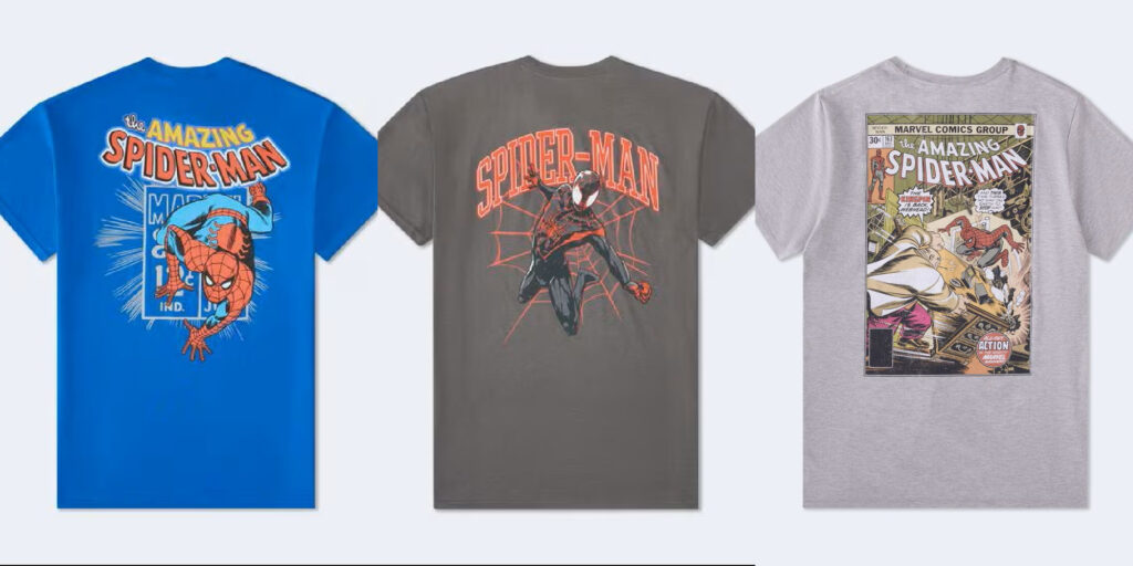 New Spider-Man T-shirts Swing into Aéropostale Ahead of “Brand New Day”