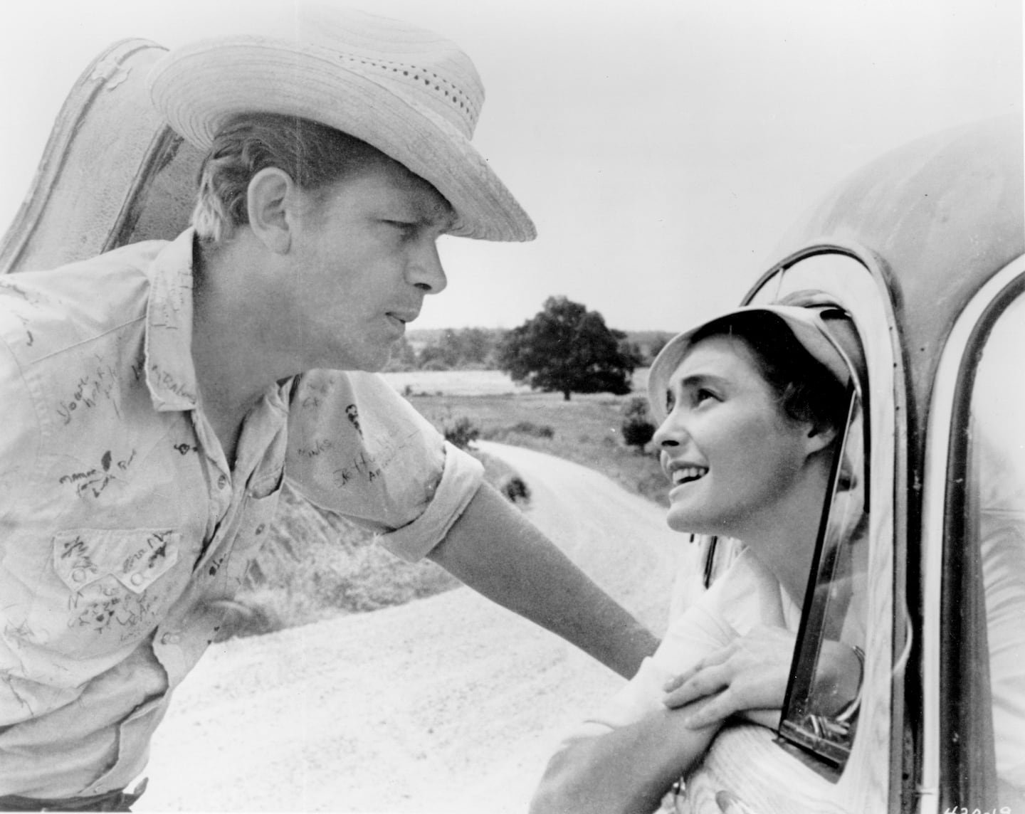 Andy Griffith and Patricia Neal in "A Face in the Crowd."
