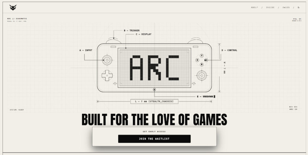 ARC X1 Handheld Gaming Console pre-launch beta testing programme announced