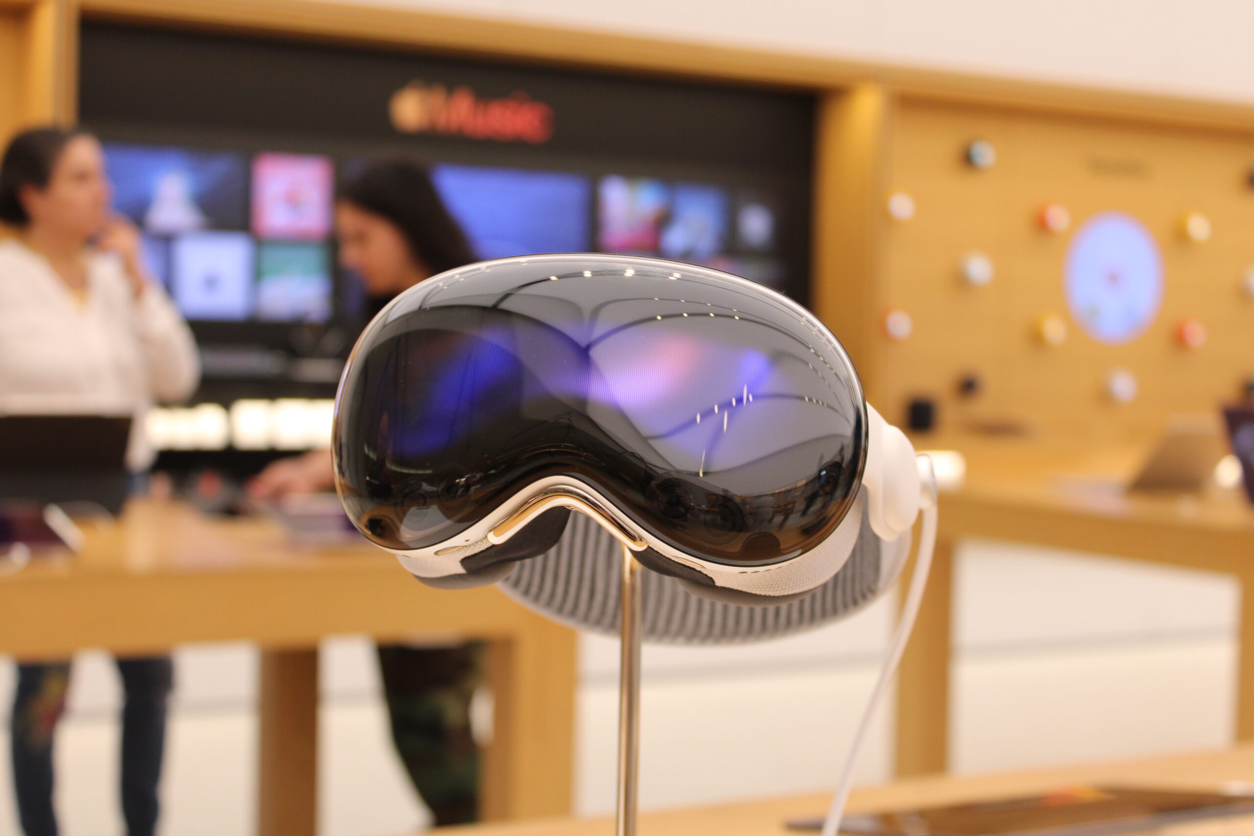 Apple Vision Pro spatial computer with the Solo Knit Band