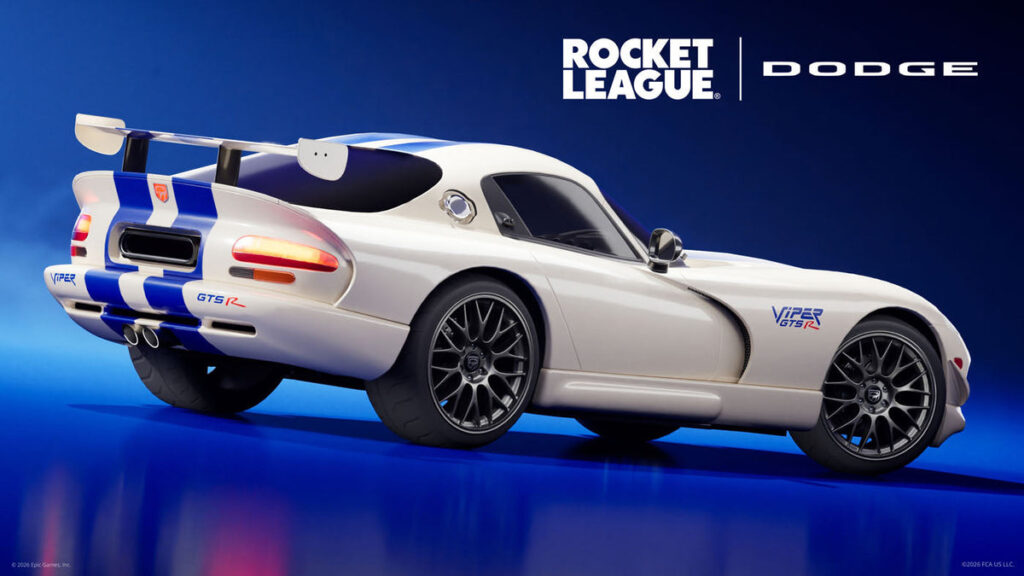 Dodge Brings The Viper GTS-R To Fortnite & Rocket League For A Limited