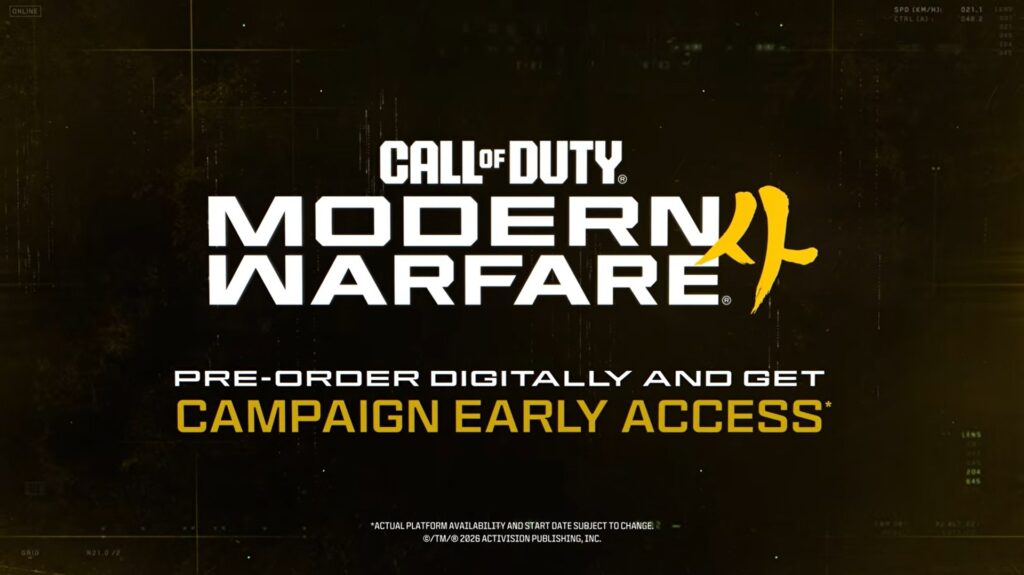 Call of Duty: Modern Warfare 4 pre-orders come with campaign early access on Nintendo Switch 2, first look at first look at Losing Ground