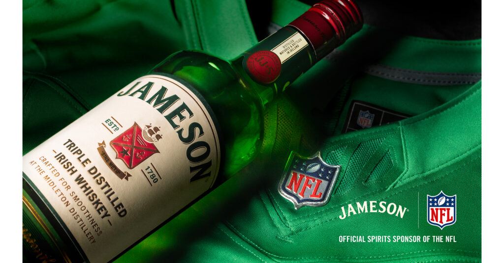 JAMESON IRISH WHISKEY JOINS THE NATIONAL FOOTBALL LEAGUE (NFL) AS OFFICIAL SPIRITS SPONSOR, EXPANDING ITS COMMITMENT TO FOOTBALL FAN CULTURE GLOBALLY JAMESON IRISH WHISKEY JOINS THE NATIONAL FOOTBALL LEAGUE (NFL) AS OFFICIAL SPIRITS SPONSOR, EXPANDING ITS COMMITMENT TO FOOTBALL FAN CULTURE GLOBALLY