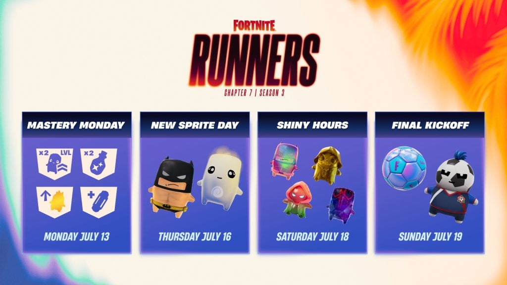 A Fortnite event schedule
