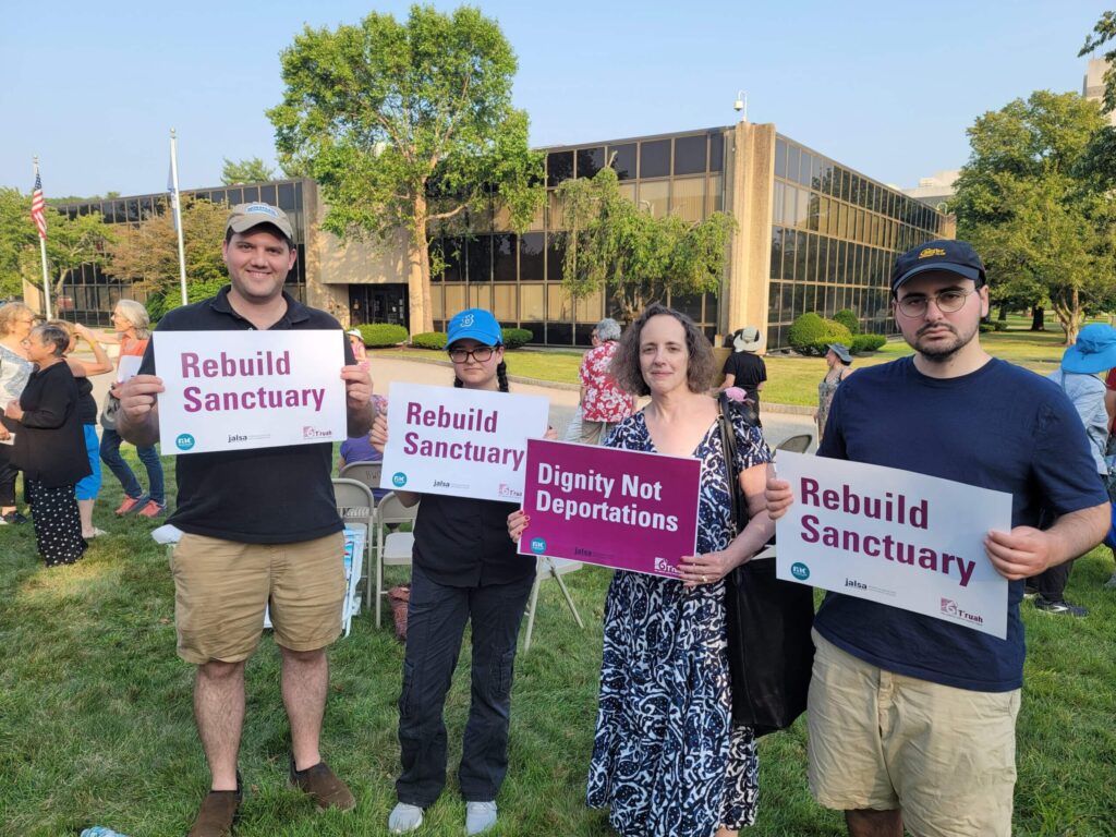To protest ICE, they’re saying kaddish — then marching to Comic