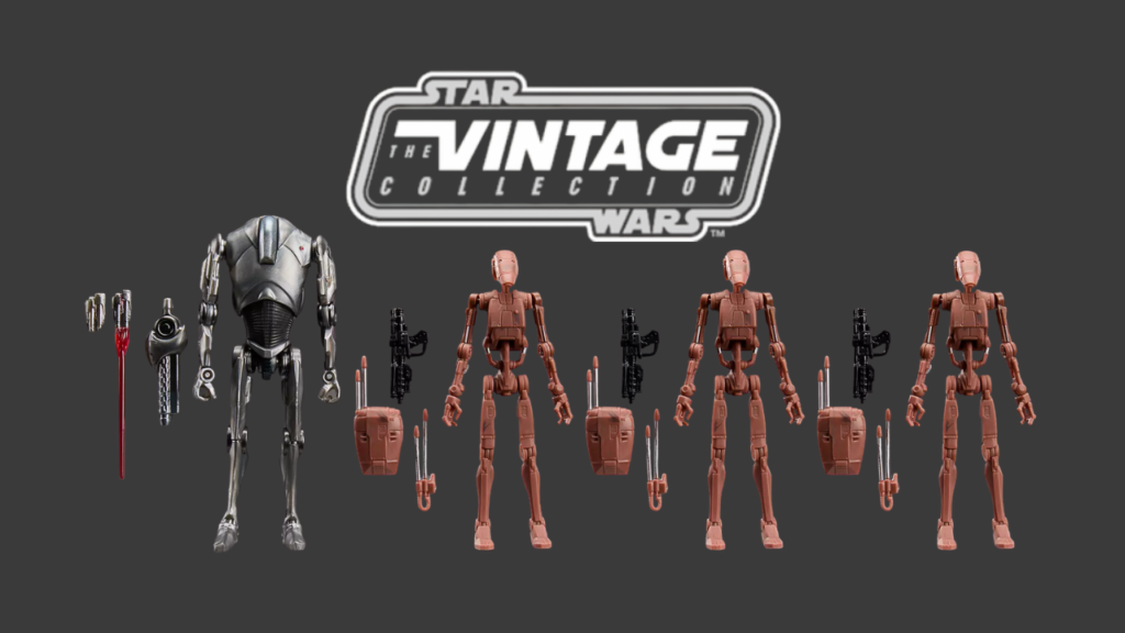 Hasbro Reveals New Star Wars: The Vintage Collection Geonosis Battle Droid Multipack Hasbro Reveals New Star Wars: The Vintage Collection Geonosis Battle Droid Multipack