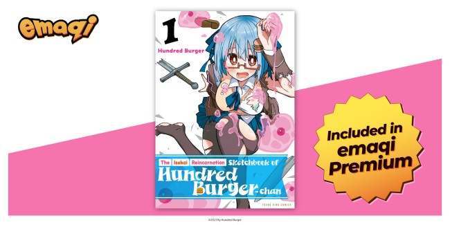 The Isekai Reincarnation Sketchbook of Hundred Burger-chan emaqi manga visual