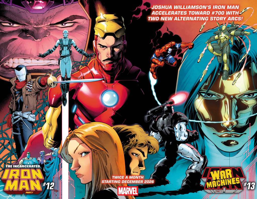 Iron Man and the various members of his supporting cast