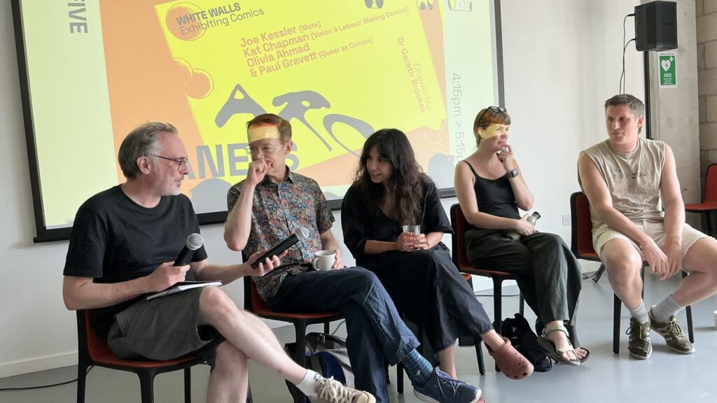 Comics On Walls: Joe Kessler, Kat Chapman, Olivia Ahmad, Paul Gravett Comics On Walls: Joe Kessler, Kat Chapman, Olivia Ahmad, Paul Gravett