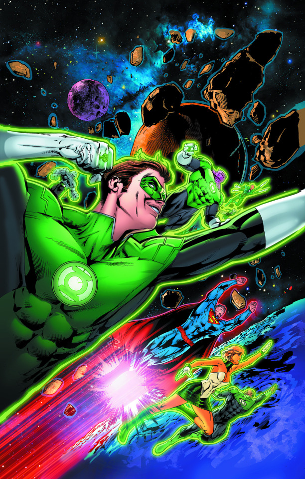 Green Lantern 75th Anniversary Variant cover for Action Comics Vol 2 #44, published in November 2015, art by Neil Edwards